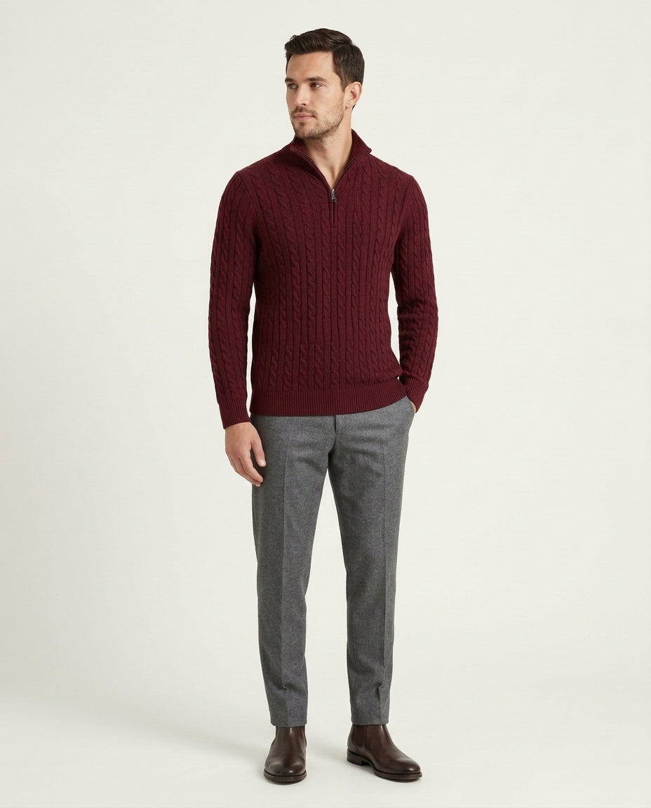 Jersey Viena burdeos