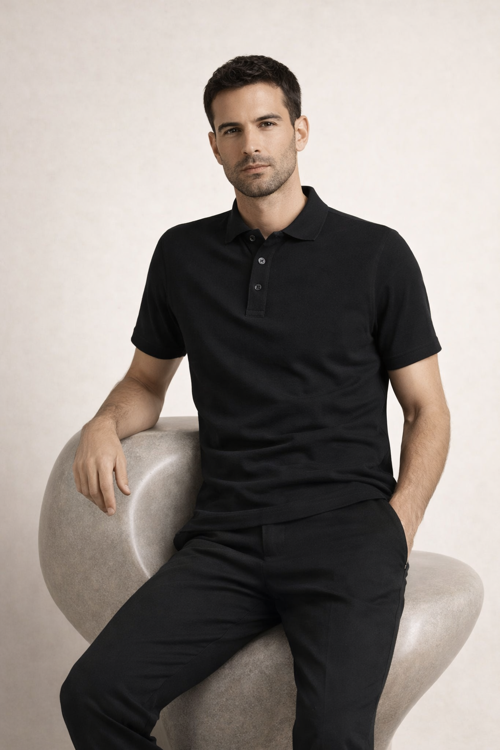 Polo Azure negro
