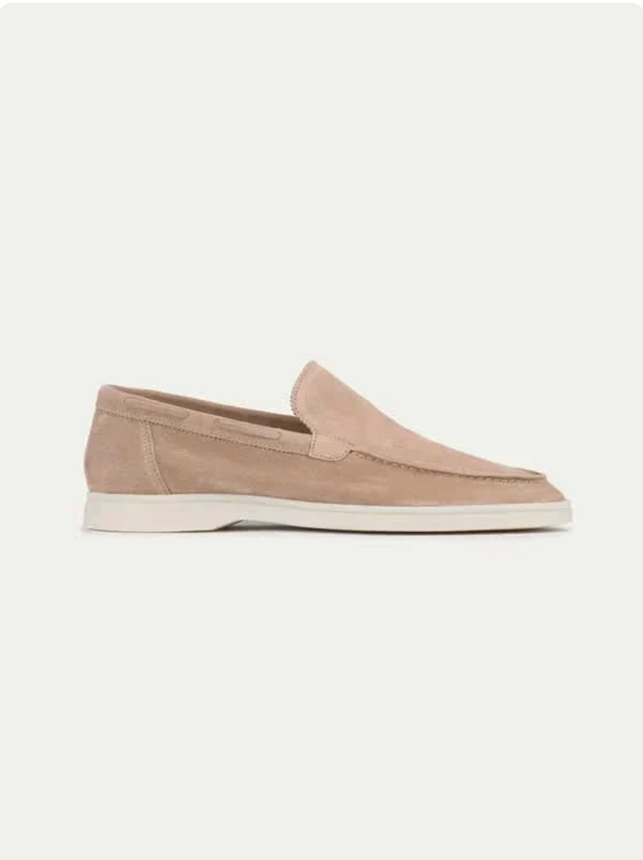 Mocasín de ante beige