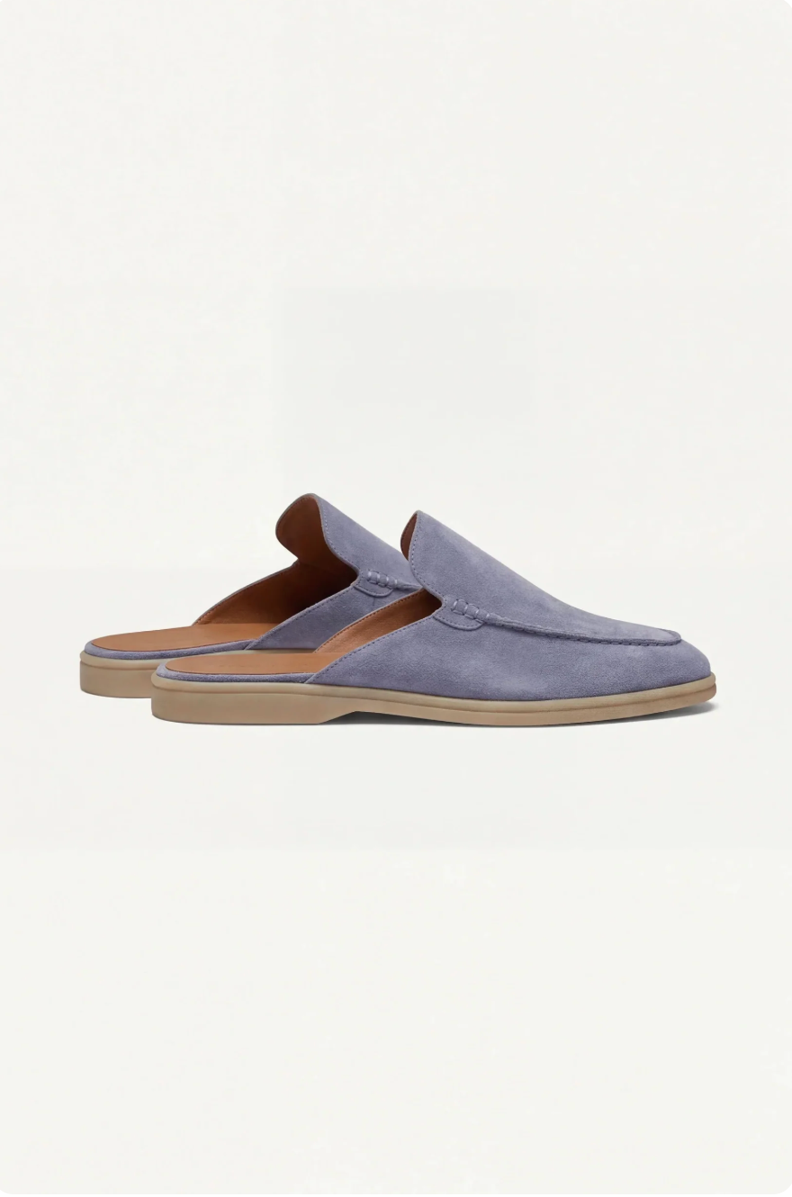 Mule de ante azul celeste