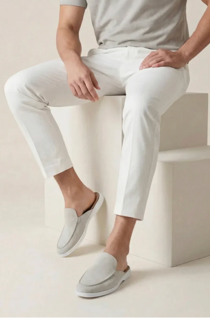 Mule de ante blanca