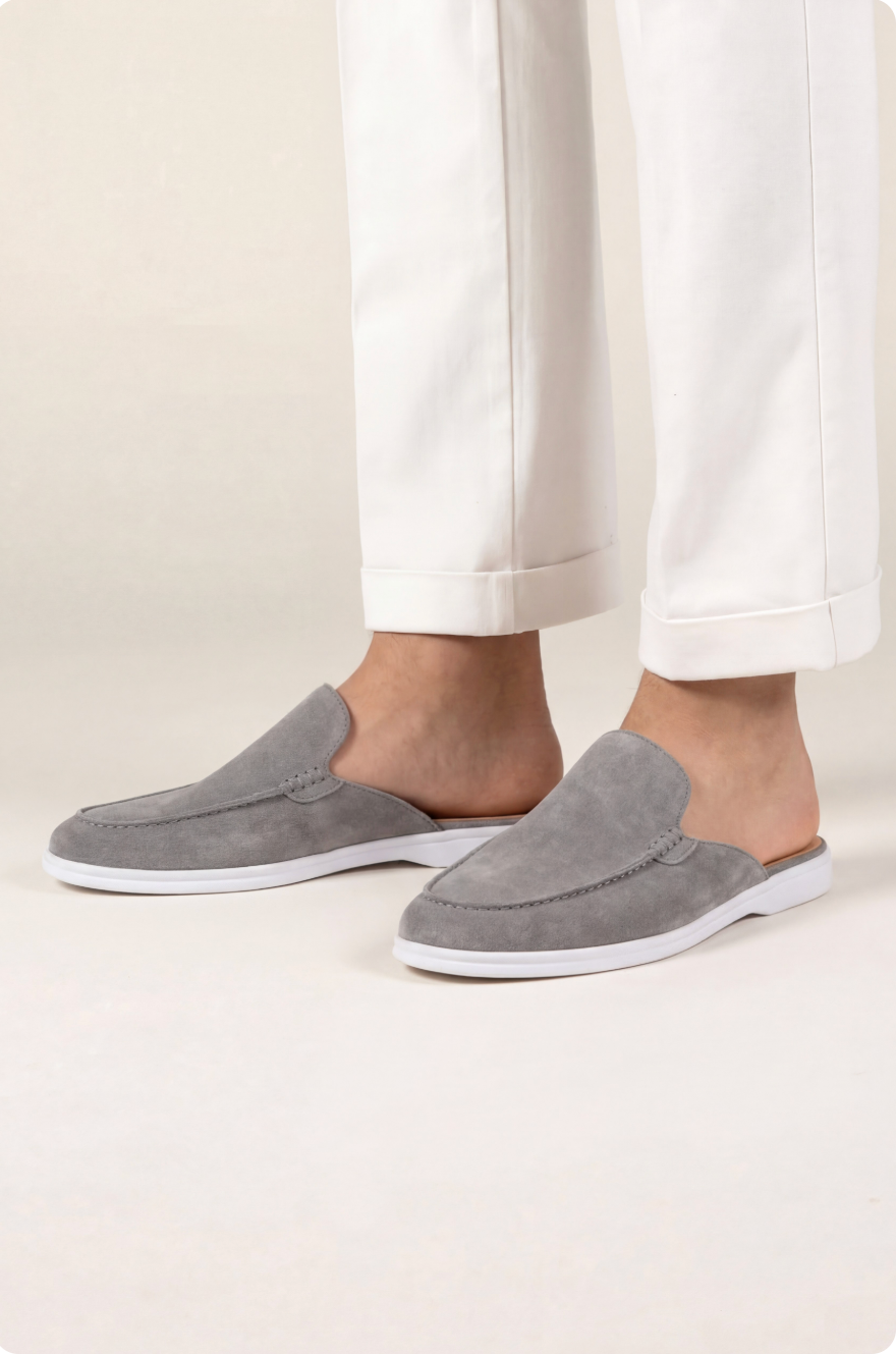 Mule de ante gris