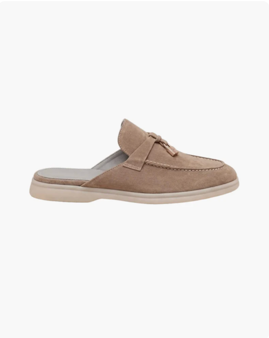 Mule premium de ante beige