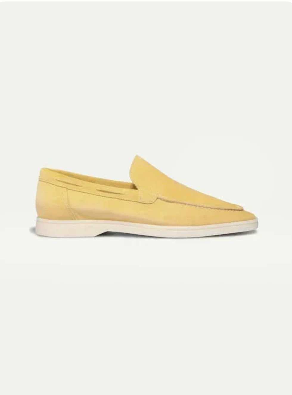 Mocasín de ante amarillo