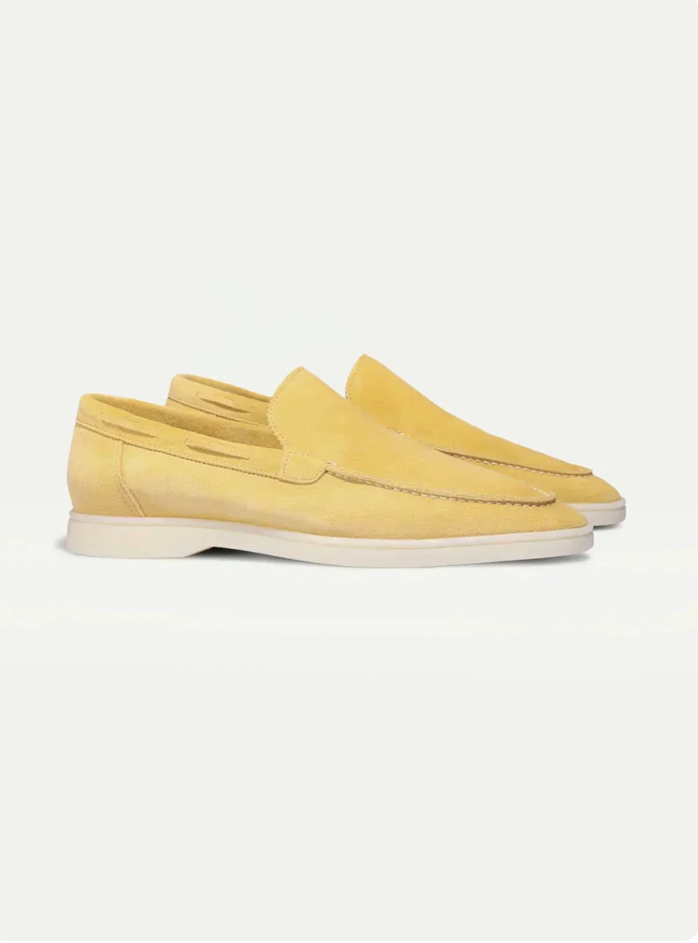 Mocasín de ante amarillo
