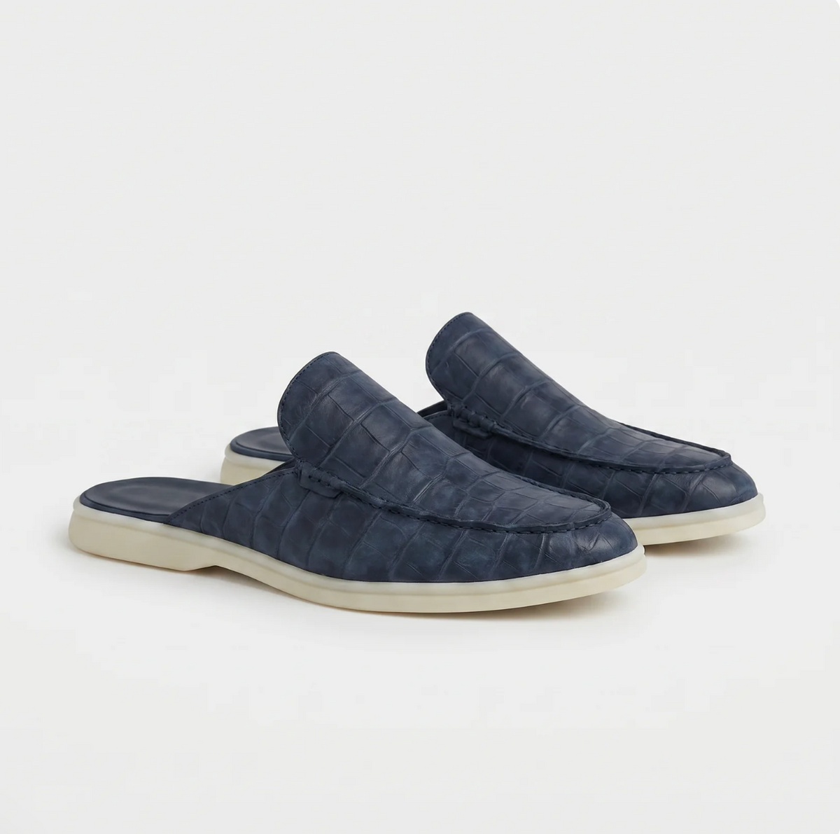 Mule efecto cocodrilo azul marino