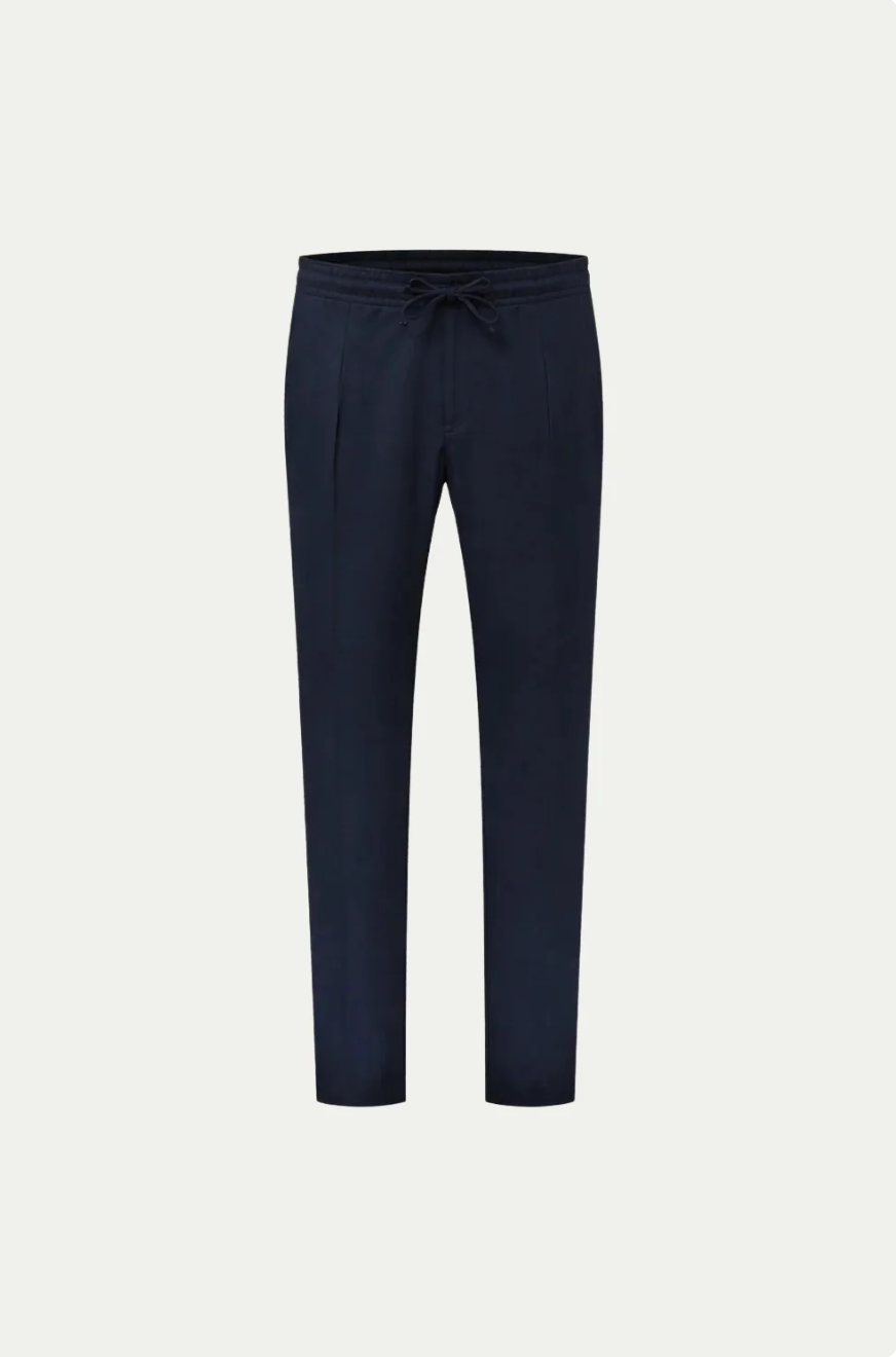 Pantalón de lino azul marino