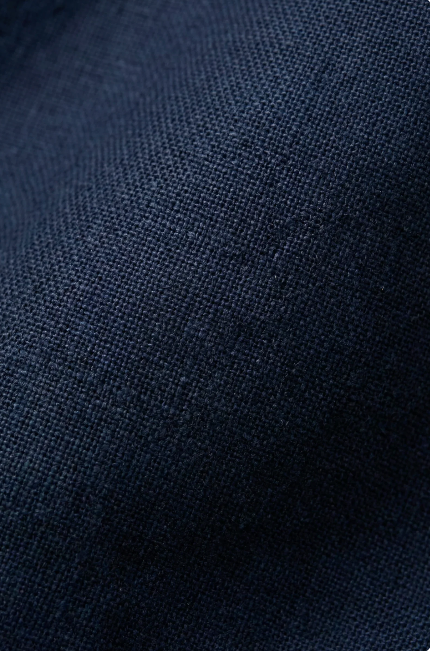 Pantalón de lino azul marino