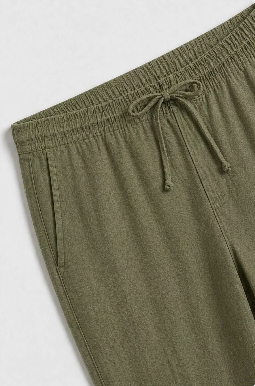 Pantalón de lino verde