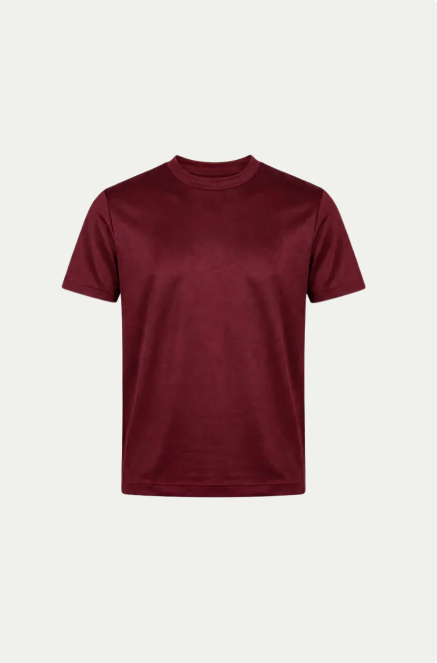 Camiseta burdeos
