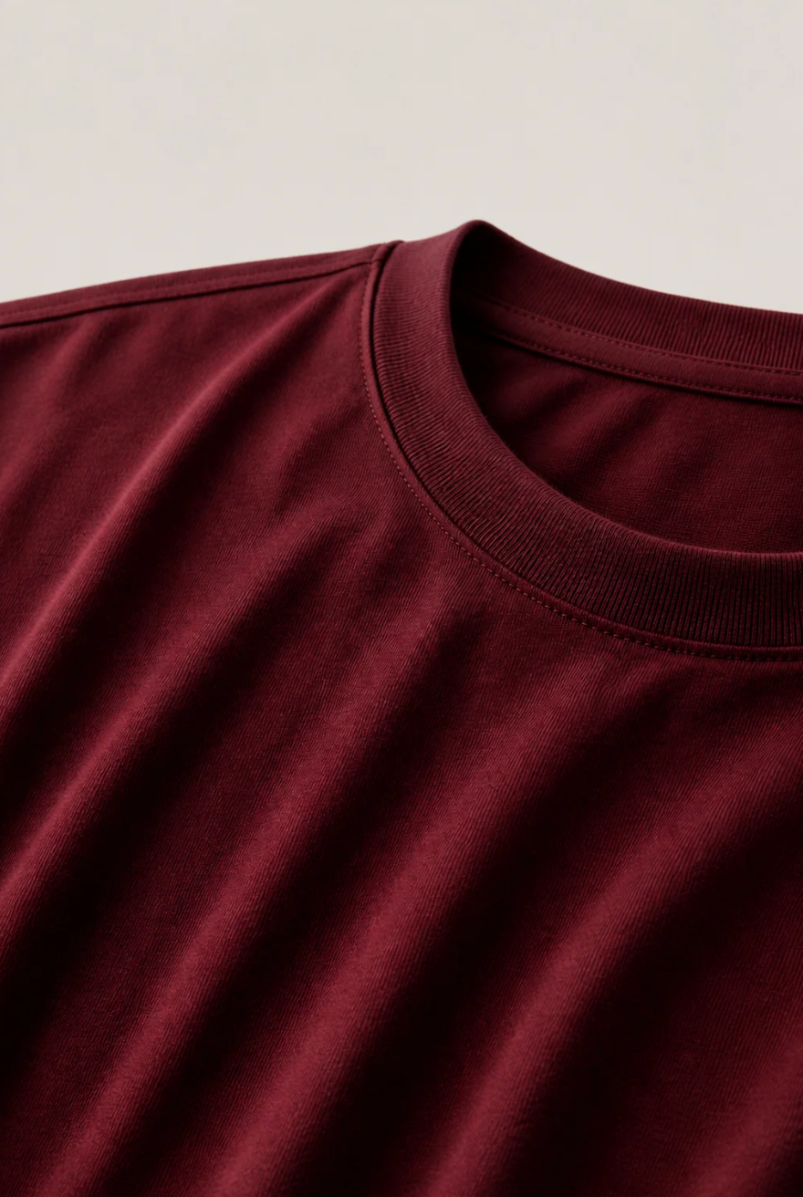 Camiseta burdeos