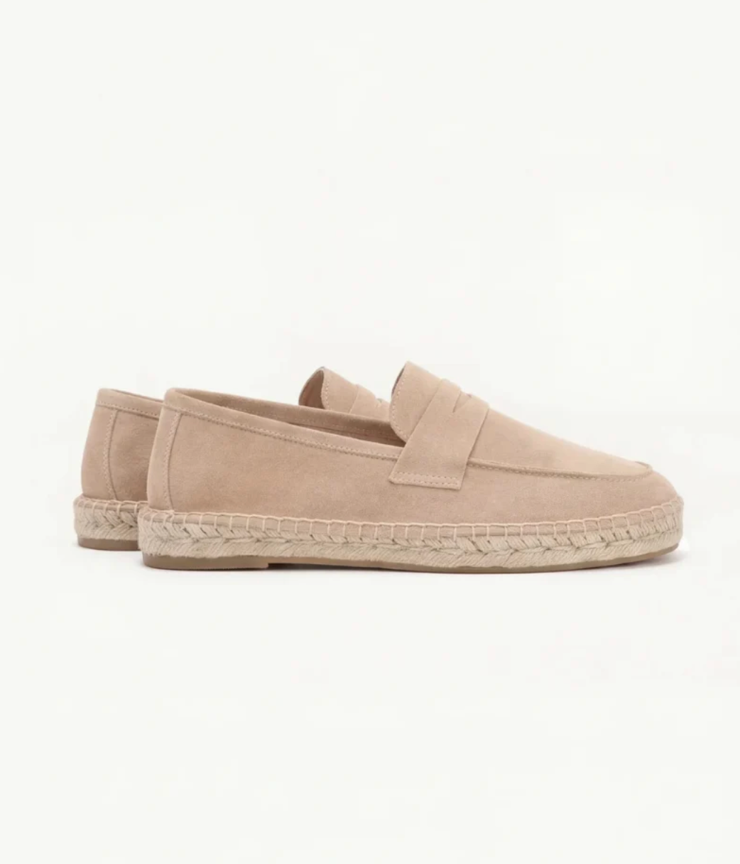 Espadrille de ante beige