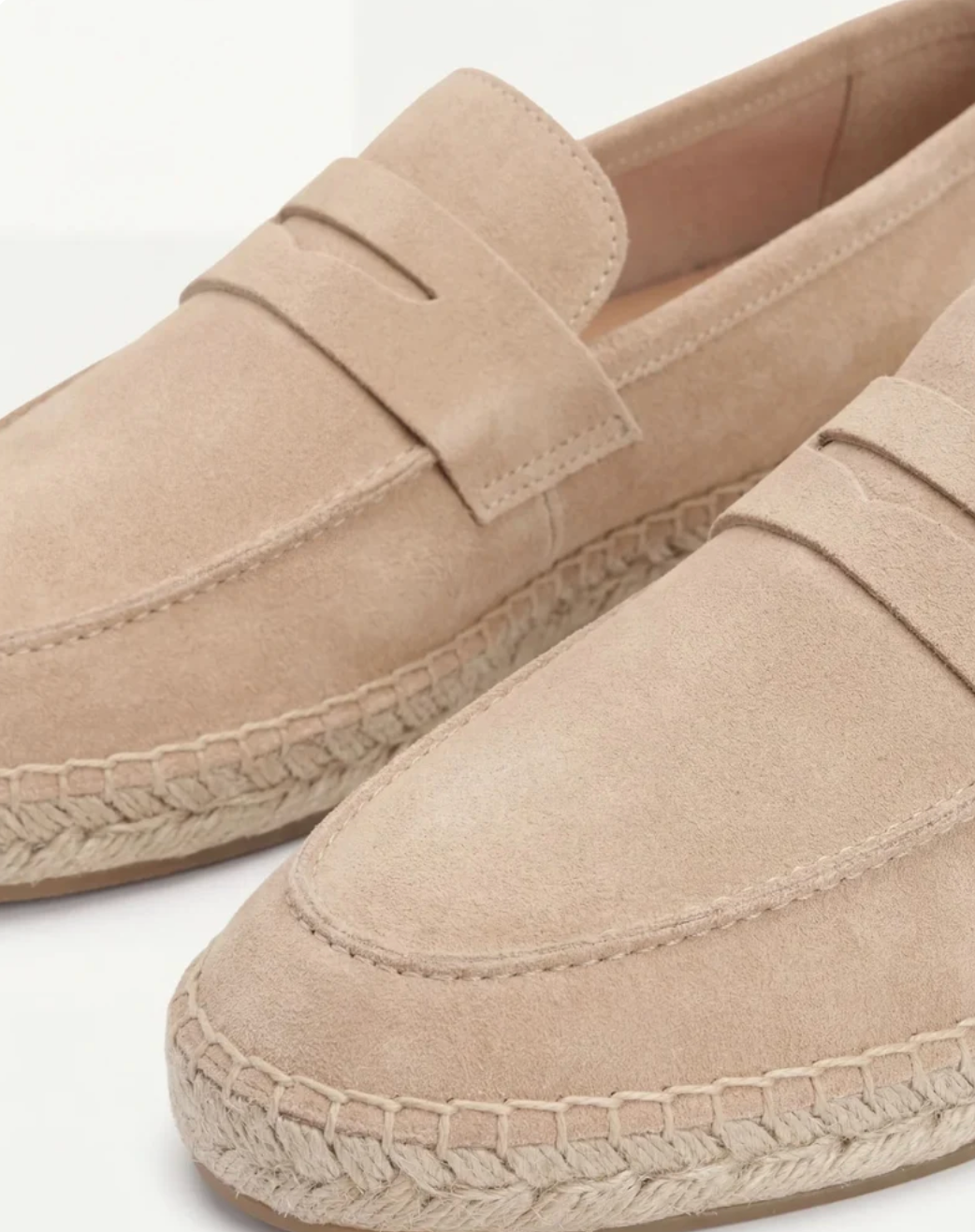 Espadrille de ante beige