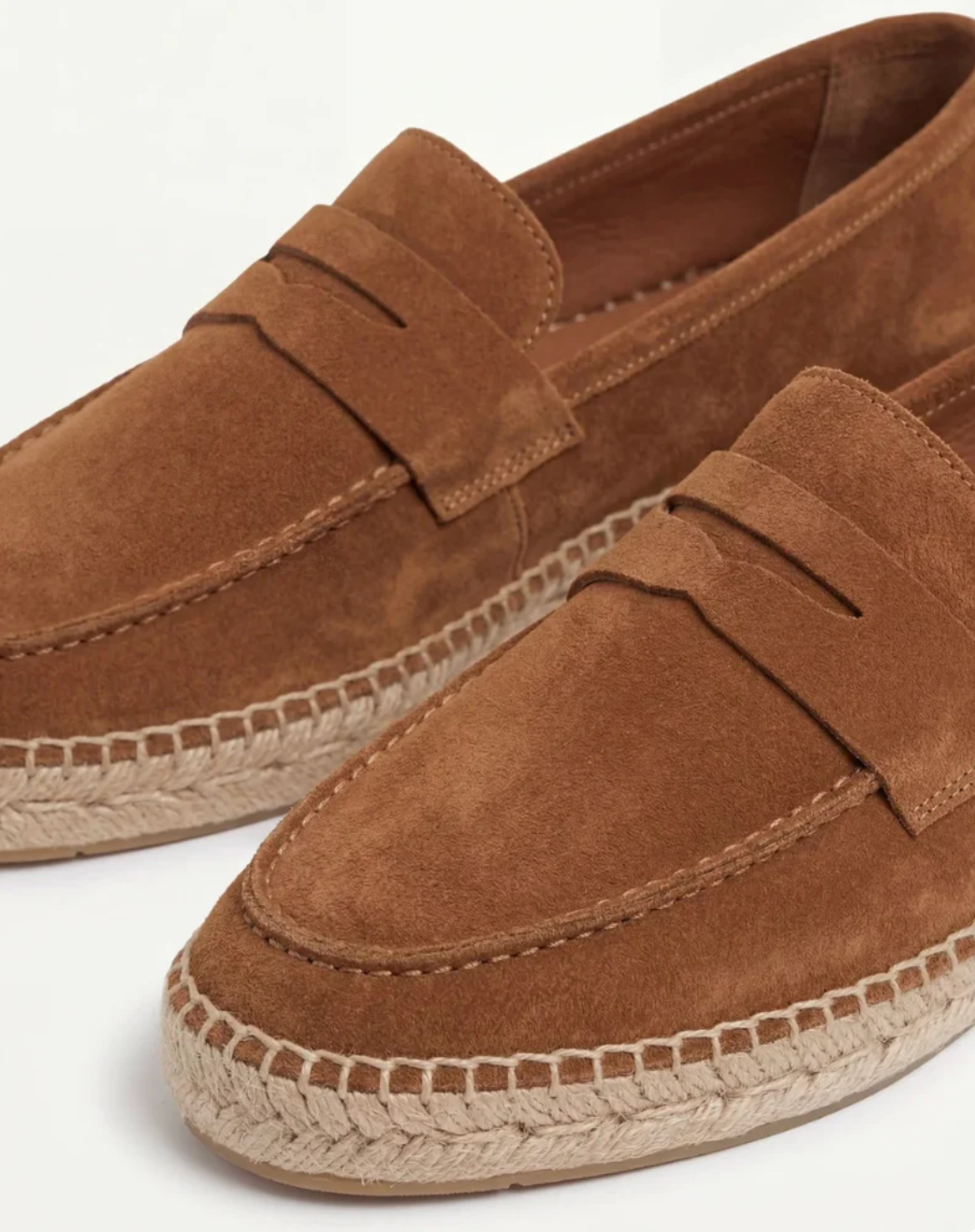 Espadrille de ante marrón