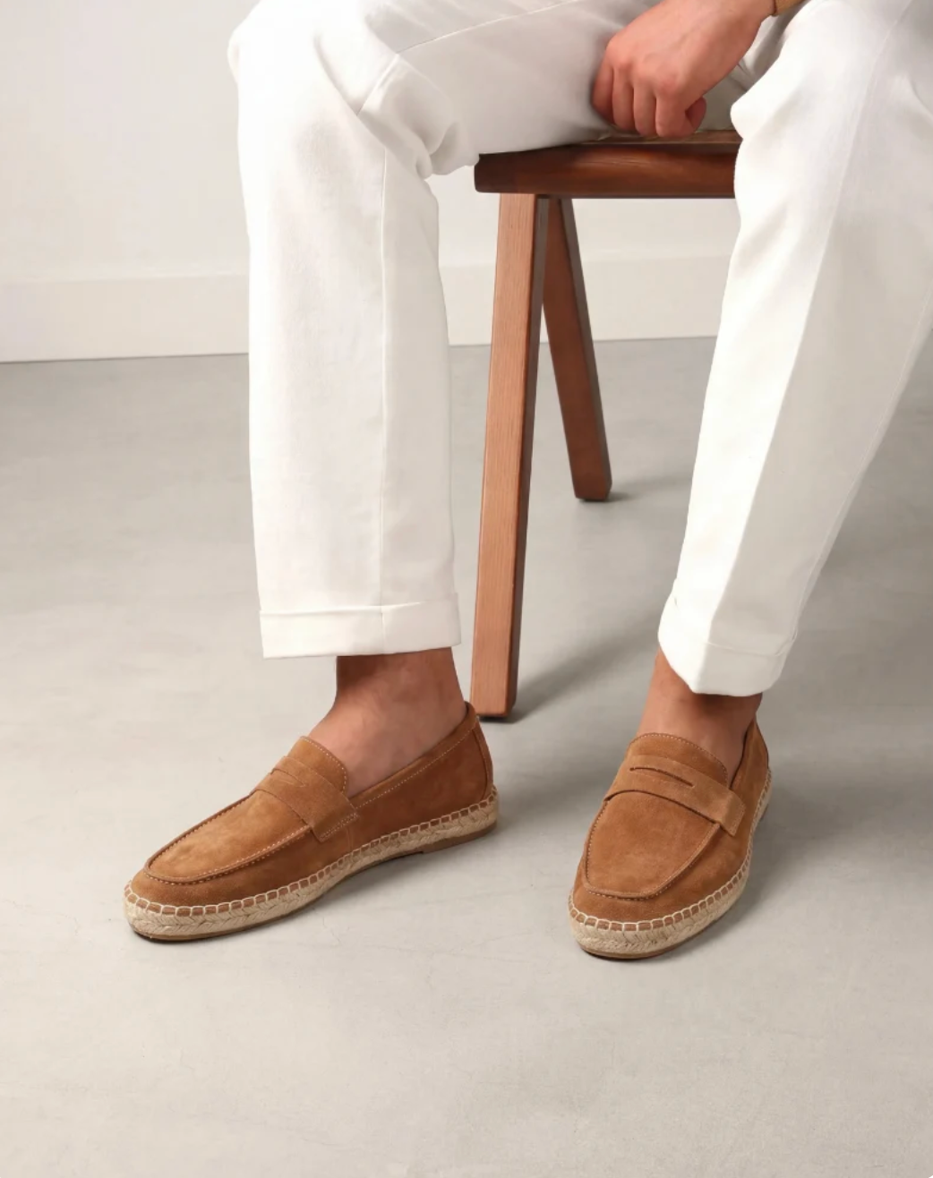 Espadrille de ante marrón