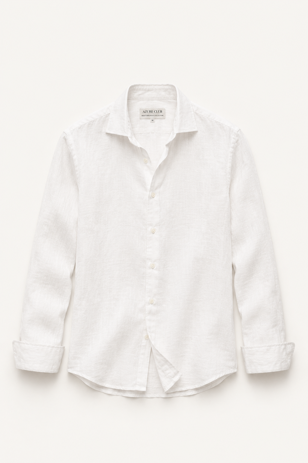 Camisa de lino blanca
