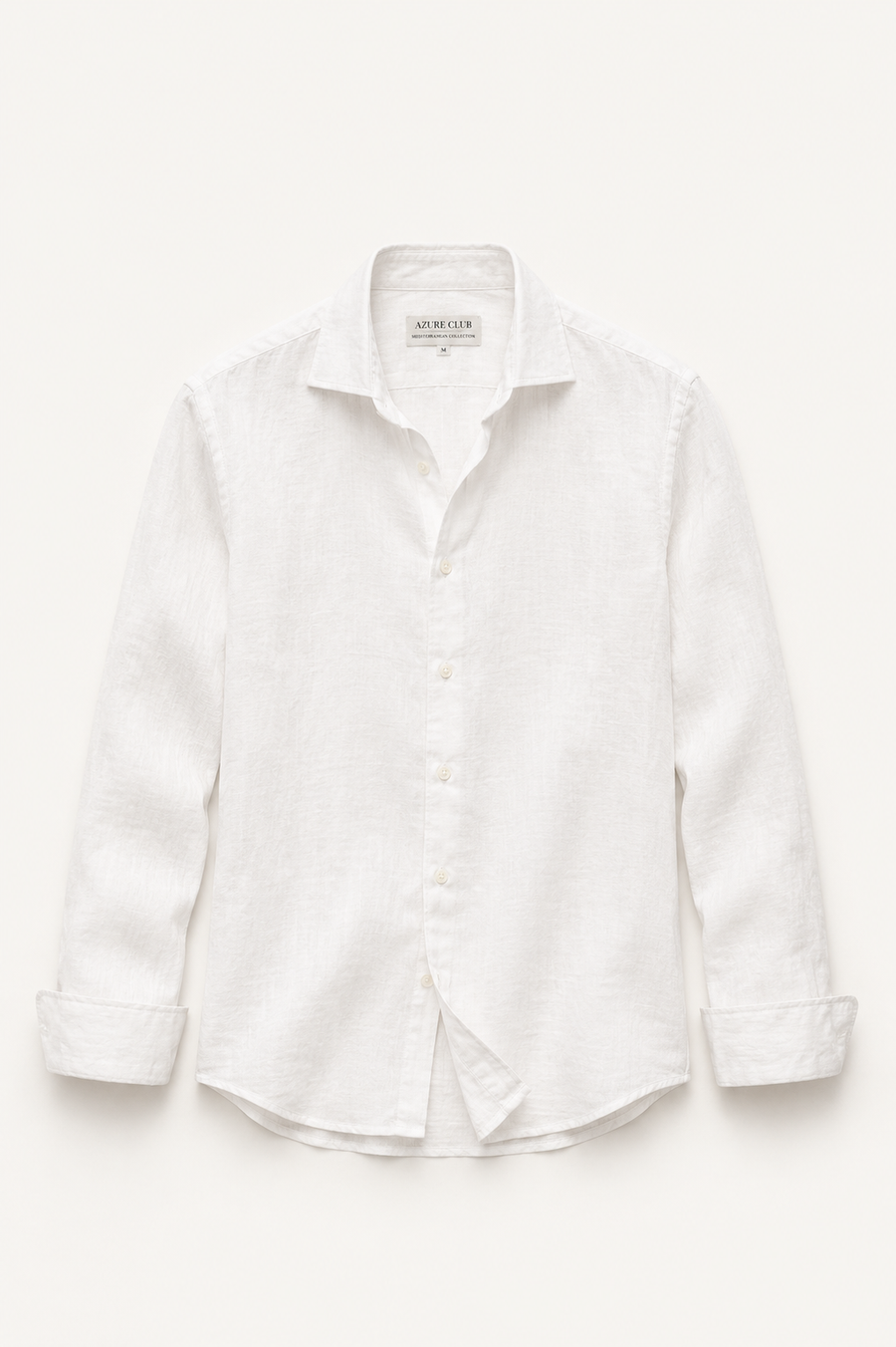 Camisa de lino blanca
