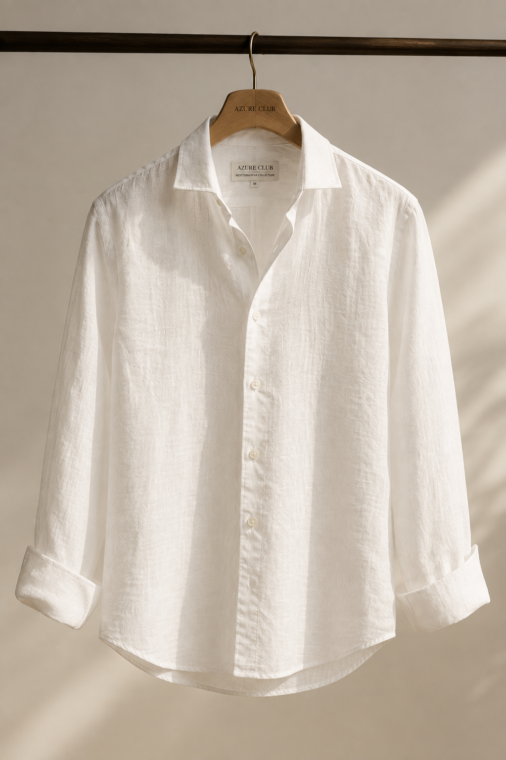 Camisa de lino blanca