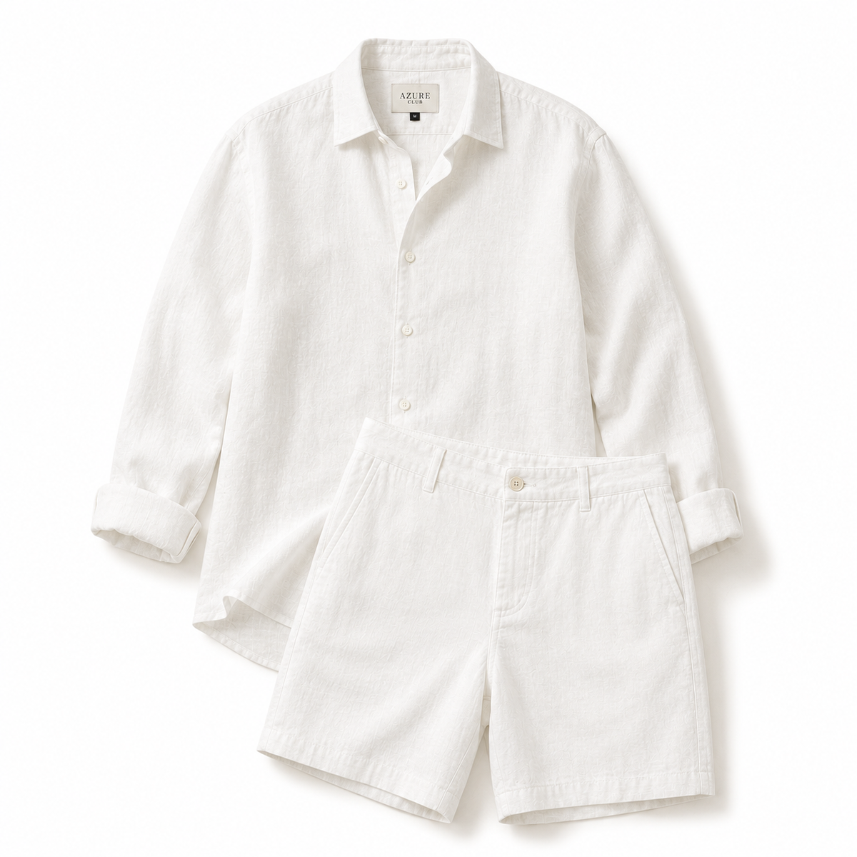 Conjunto de lino blanco