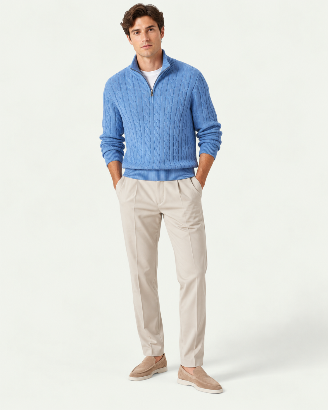 Pantalón Cortina beige