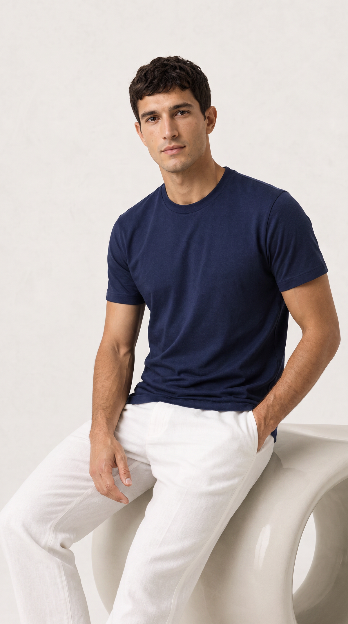 Camiseta azul marino