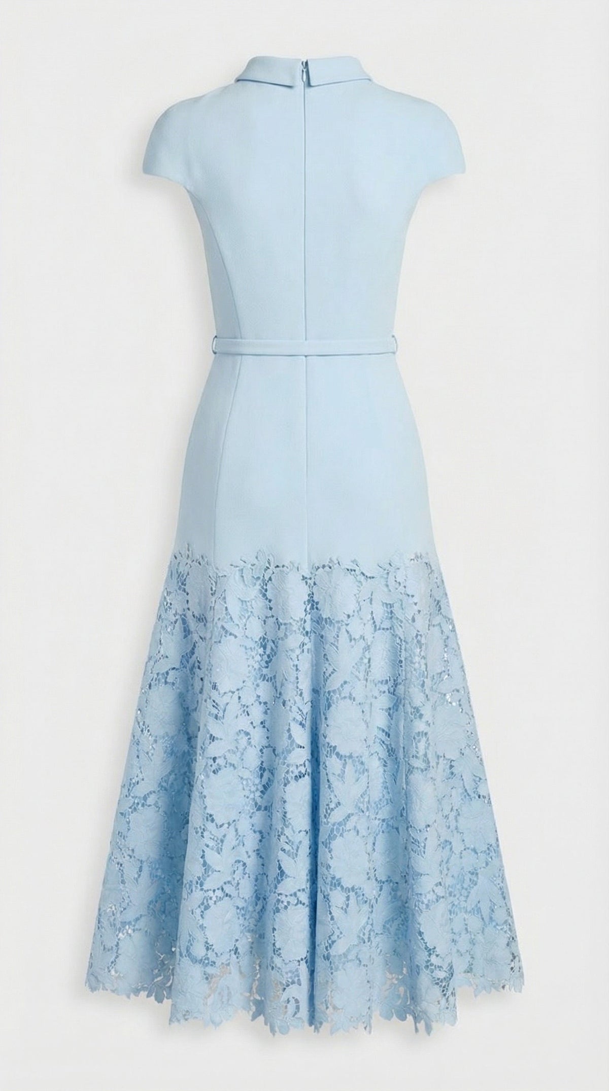 Mirana · Vestido midi de encaje azul