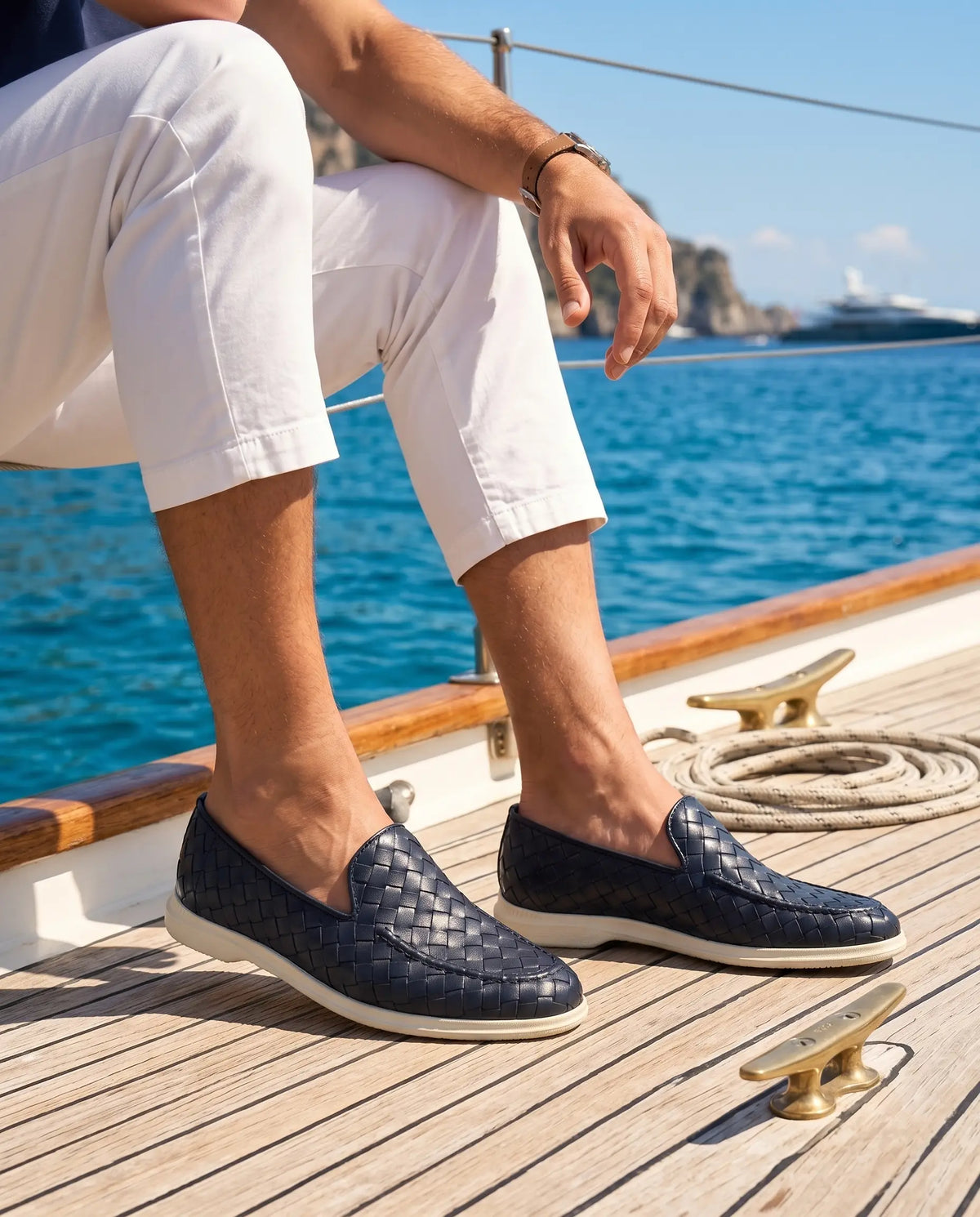 Mocasín Sorrento azul