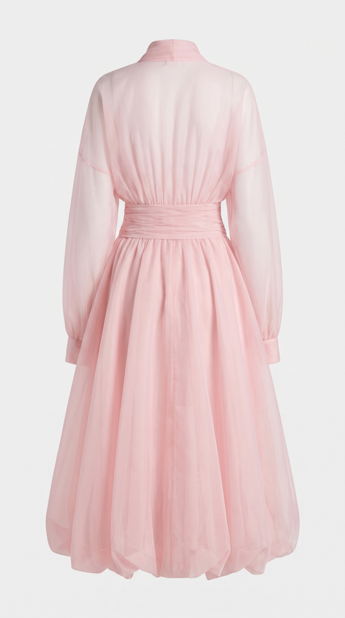 Zante · Vestido midi de organza rosa
