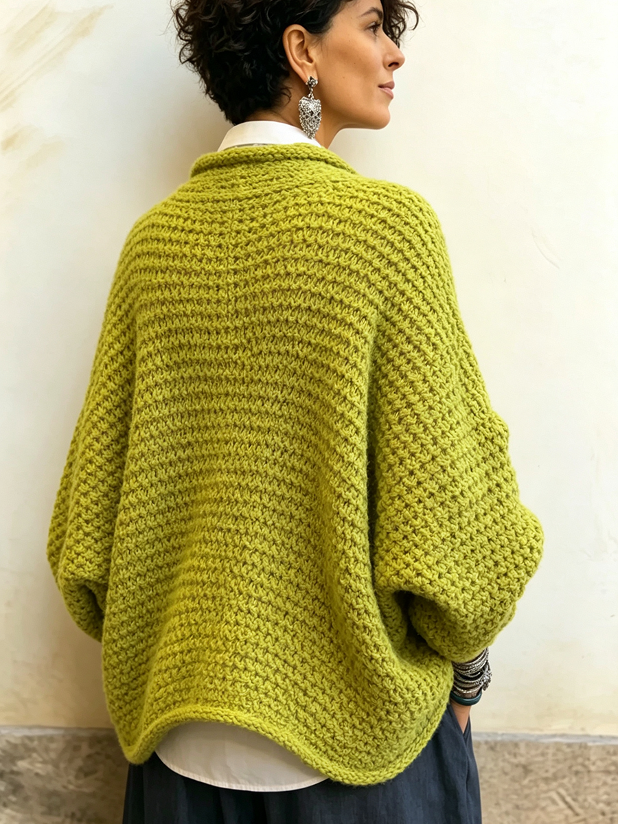 Jersey cruzado de manga murciélago